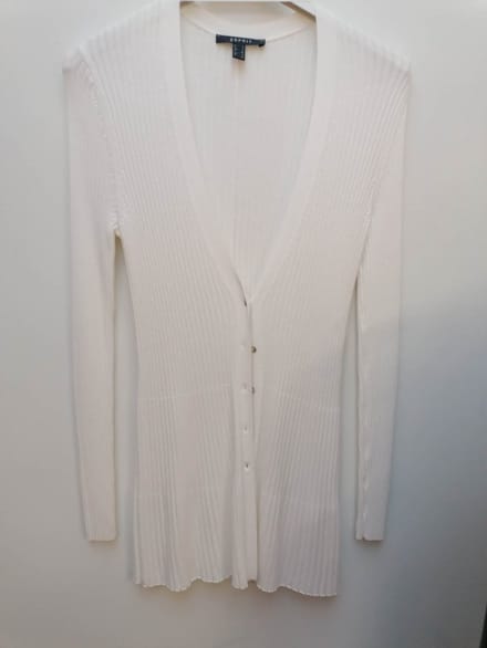 Lange vest van Esprit - wit - maat S