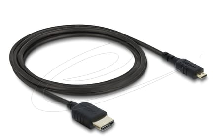 Premium Micro HDMI - HDMI kabel | Slimline | HDMI2.1 (8K 60Hz + HDR) | zwart | 2 meter