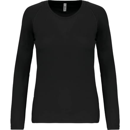 PROACT® Damessportshirt Lange Mouwen PA444 - Black - L