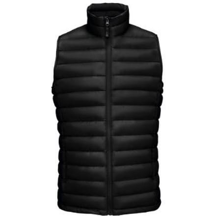 SOLS Heren Wilson Lichtgewicht Gewatteerde Bodywarmer (Zwart)