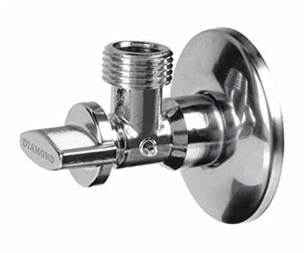 Schuine water isolerende kleppen voor muurmontage 1/2''X3/8''