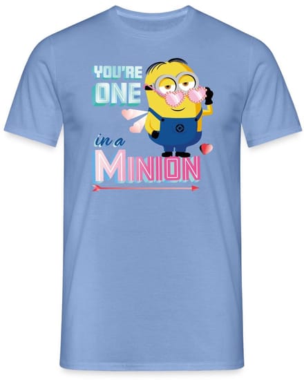 Minions Dave Youre One In A Minion Grappig Ontwerp T-Shirt Heren