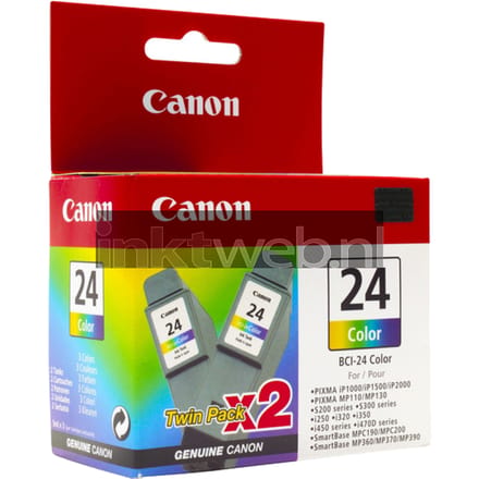 Canon BCI-24C twinpack kleur (Origineel)