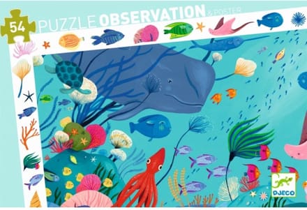 DJECO observatie puzzel aquatic 4 jr+/ 54 stks