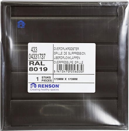 Renson Dampkaprooster 173x173mm bruin