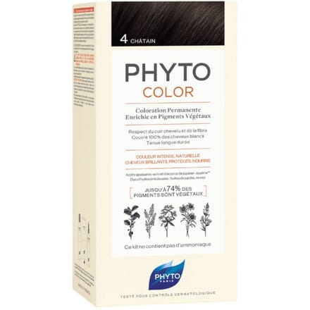 Phytocolor Permanente Haarkleuring 4 Chatain Intense En Natuurlijke Kleur
