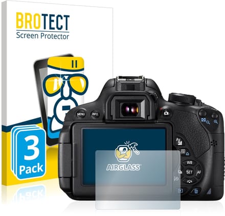Screenprotector 3 Stuks voor Canon EOS 700D Beschermglas transparant