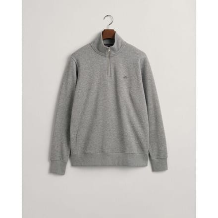 Gant Trui Shield Half-Zip Sweat Grijs Melange / male