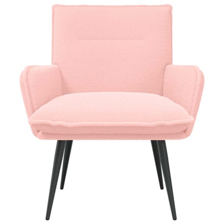 vidaXL - Fauteuil - Roze - Bouclé