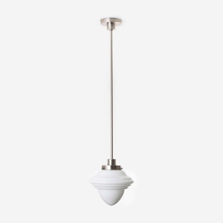 Hanglamp Acorn Medium 20's Matnikkel - Art Deco Trade