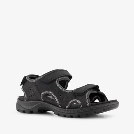 ECCO Onroads leren dames sandalen zwart - Maat 39