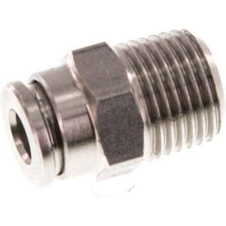 4mm x R1/8'' RVS Insteekfitting Buitendraad FKM