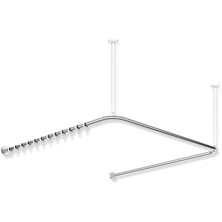 HEWI System 900 curtain rail U-shaped, for shower tray 150 x 150 cm 900.34.30240