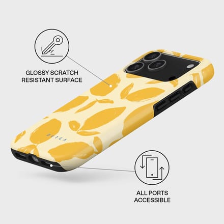 BURGA Tough MagSafe Case geschikt voor Apple iPhone 17 Pro Max - MagSafe - Lemon Tart