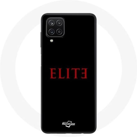 Coque - Samsung - Galaxy A12 Elite - Souple - Logo Rouge - Protection Noir noir