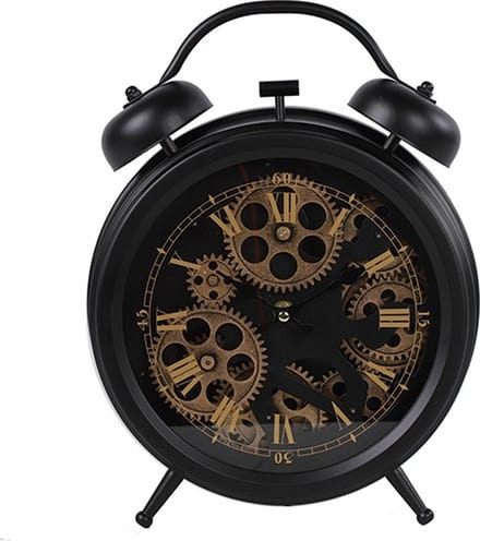 Tafelklok wekker Brooks M zwart - L8B26H33,5CM