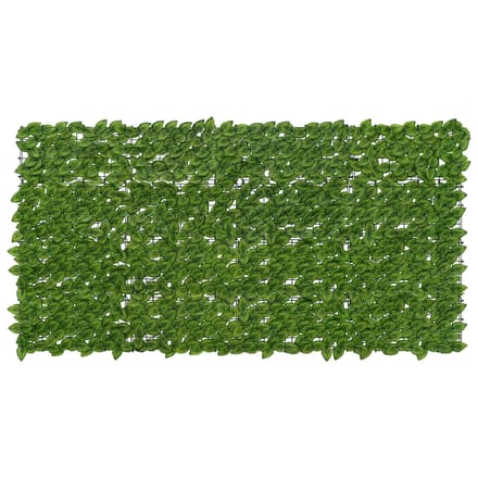 vidaXL - Balkonscherm - met - bladeren - Groen - en - Geel - 200 - x - 100 - cm