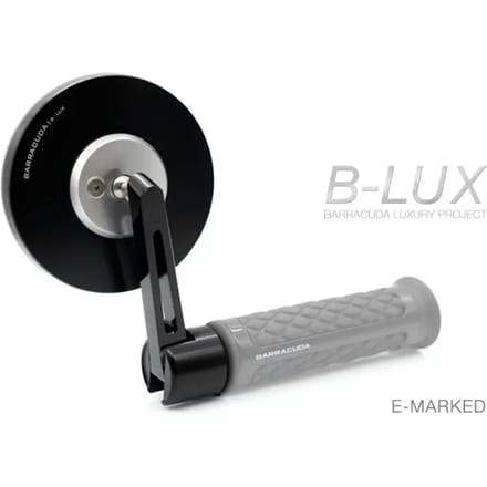 Paar stuurspiegels voor motorfiets Barracuda Skin-S/Bar End
