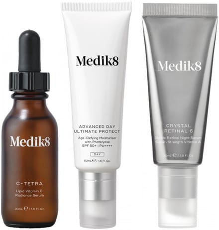 Medik8 C-Tetra Luxe 30ml + Advanced Day Ultimate Protect SPF50+ 50ml + Crystal Retinal 6 30ml