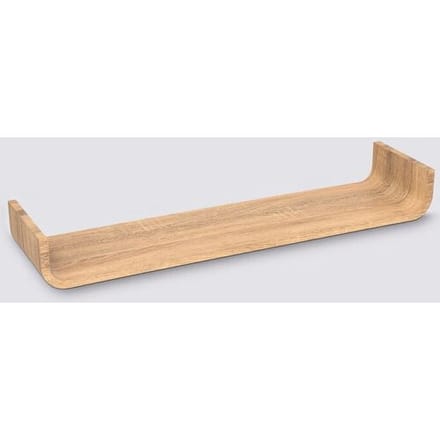 Five Wandplankje/boekenplankje Fixy - bruin - lamellen hout look - 80 x 20 x 10 cm