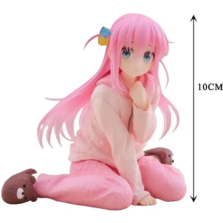 10CM Anime Bocchi Le Rocher ! Gotoh Hitori Pyjama Modèle PVC Statue Coreful Objet de Collection Décor Cadeau pour Enfants Durable pink