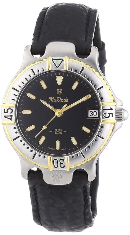 Mx Onda 32-1201-44 Horloge - Leer - Zwart - Ø 31 mm