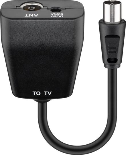 Voeding voor Actieve DVB-T Antenne - 5V - 0,2A - 2,75W - Zwart