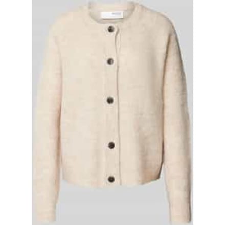 Regular fit cardigan van wolmix met alpaca-aandeel model 'LULU'