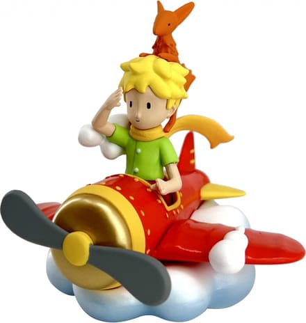 Plastoy The Little Prince Figure Little Prince & Fox on the Plane 7 cm Mini-Figuur