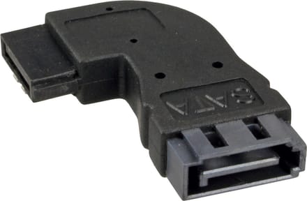SATA data adapter - haaks naar rechts - SATA600 - 6 Gbit/s / zwart