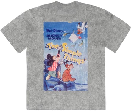 Disney - Mickey The Simple Things Heren Tshirt - XL - Grijs