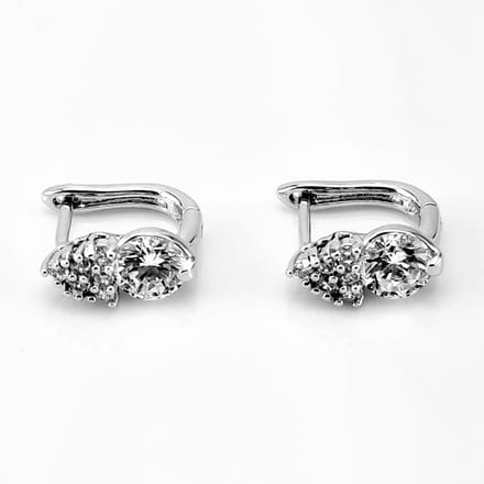 XUPING Elegante Oorbellen met Heldere Zirkonias