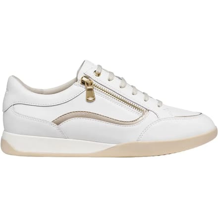 GEOX MARYEMY DAMES Sneakers - WIT/LICHTGOUD - Maat 36