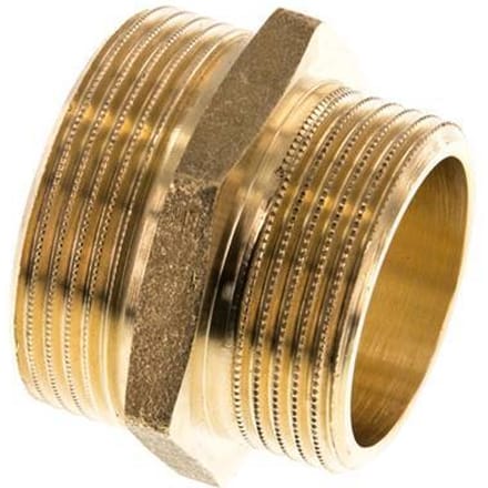 G 1 1/2'' x G 1 1/4'' Messing Borstnippel 16 Bar