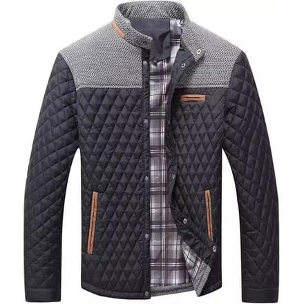 Vestes pour hommes Manteau bomber décontracté Doudoune légère Décontracté Boutonné S noir