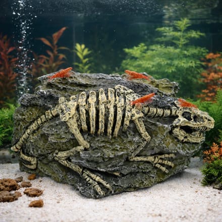 Dinosaurus Fossiel Aquarium Decoratie Schuilhol