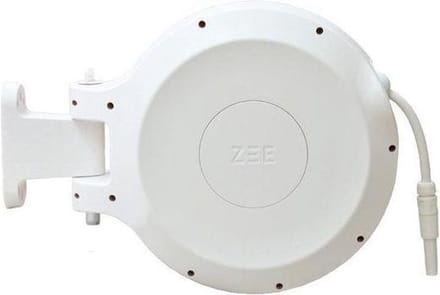 ZEE Mirtoon slanghaspel 30m wit - Wandslangenbox - Inclusief slang - Inclusief roll-up