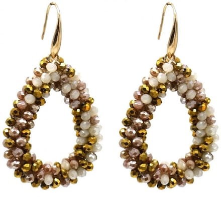 Bijoutheek Oorknoppen Small Drop beige