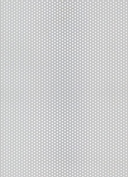 Perforated Plate - Round Perforation - Aluminium, Silver Anodized - 250 x 500 x 0,8 mm