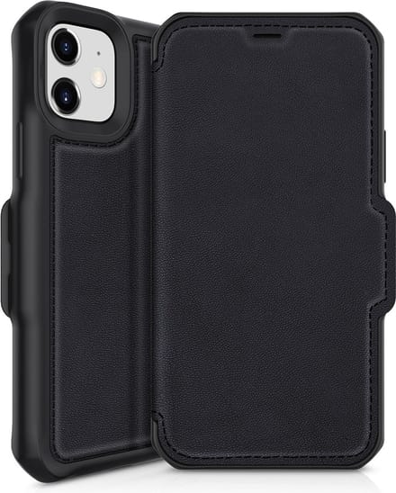 Itskins Hybrid Folio bookcase voor Apple iPhone 12 Mini - Level 2 bescherming - Zwart