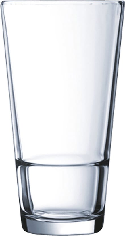 Set van 6 Hoge Glazen 470 ml - Stapelbaar en Duurzaam