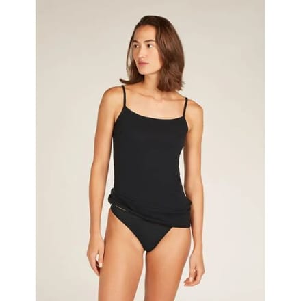 Icebreaker Siren Merinowol Singlet Dames (Maat - M, Kleur - BLACK)