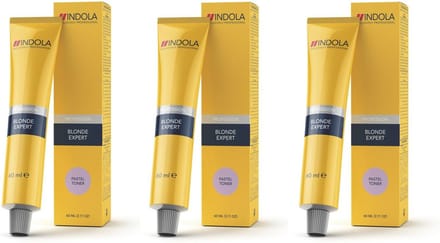 Indola Profession Blonde Expert Pastel Toner 60ml – P.16 pastel aardbei - 3 tubes