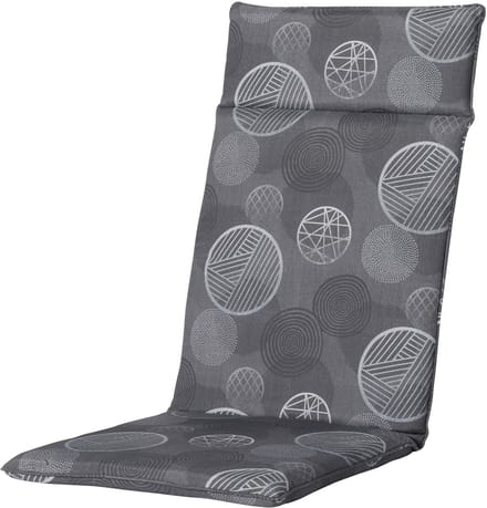 Madison - Hoge Rug - Circle Grey - 120x50 - Grijs