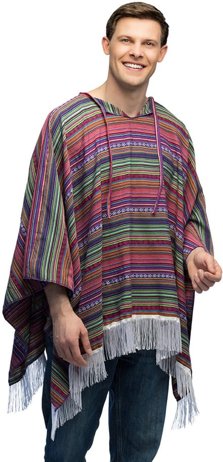 Boland - Poncho Luz - Volwassenen - - Mexico - Mariachi - Carnaval - Themafeest