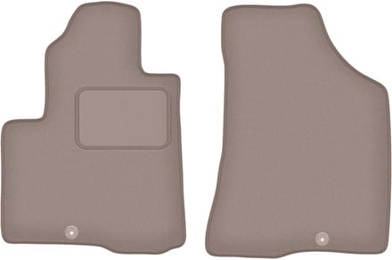 Beige voormatten voor: Hyundai SantaFe II 7-zits (2006-2012)