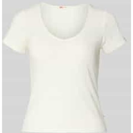 slim fit T-shirt van puur katoen model 'SWEETIE'