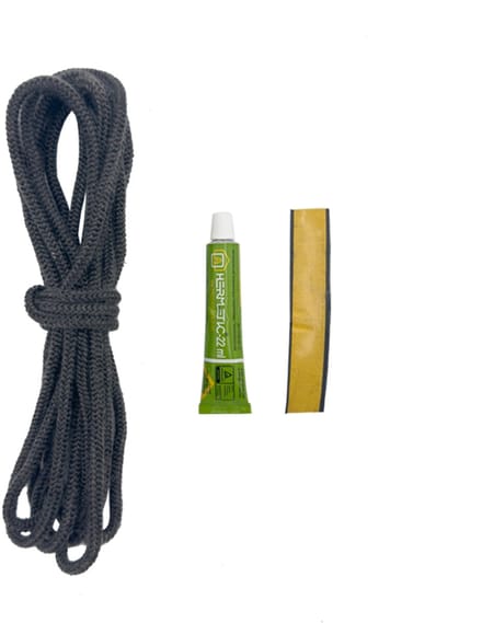 Kachelkoord - rond - 4mm lengte 3 meter met 1 lijm en tape