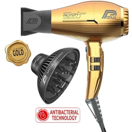 Haardroger - Parlux - Alyon Gold Edition - 2200W - Diffusor inbegrepen - Luchtioniseerder