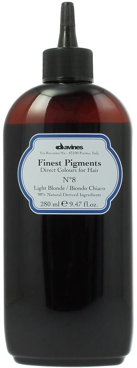 Davines, Finest Gloss, Natuurlijke Ingrediënten, Haarkleurpigment, N.8 Lichtblond, 280 ml